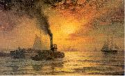 Moran, Edward New York Harbor oil painting artist